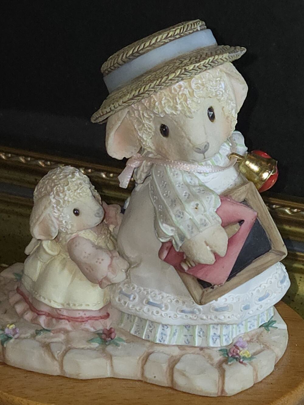 Vintage 1995 Enesco Mary Had a Little Lamb Music Box Mary Rhyner-Nadig